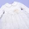 rochie ivoire dantela pentru botez fete