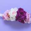 bentita fetite buchet flori textile lila