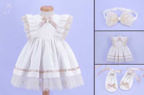 set botez in ivoire 3 piese